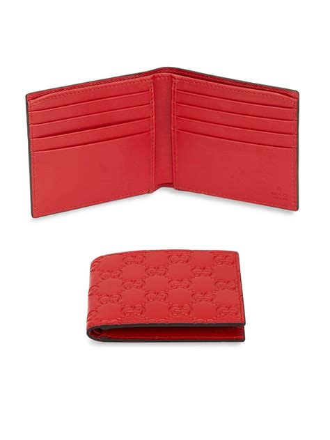 gucci red wallet men|gucci signature long wallet.